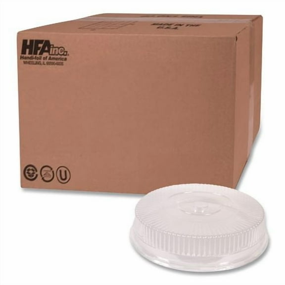 Plastic Dome Lid, 8.25" Diameter x 0.88" h, Clear, 500/Carton | Bundle of 2