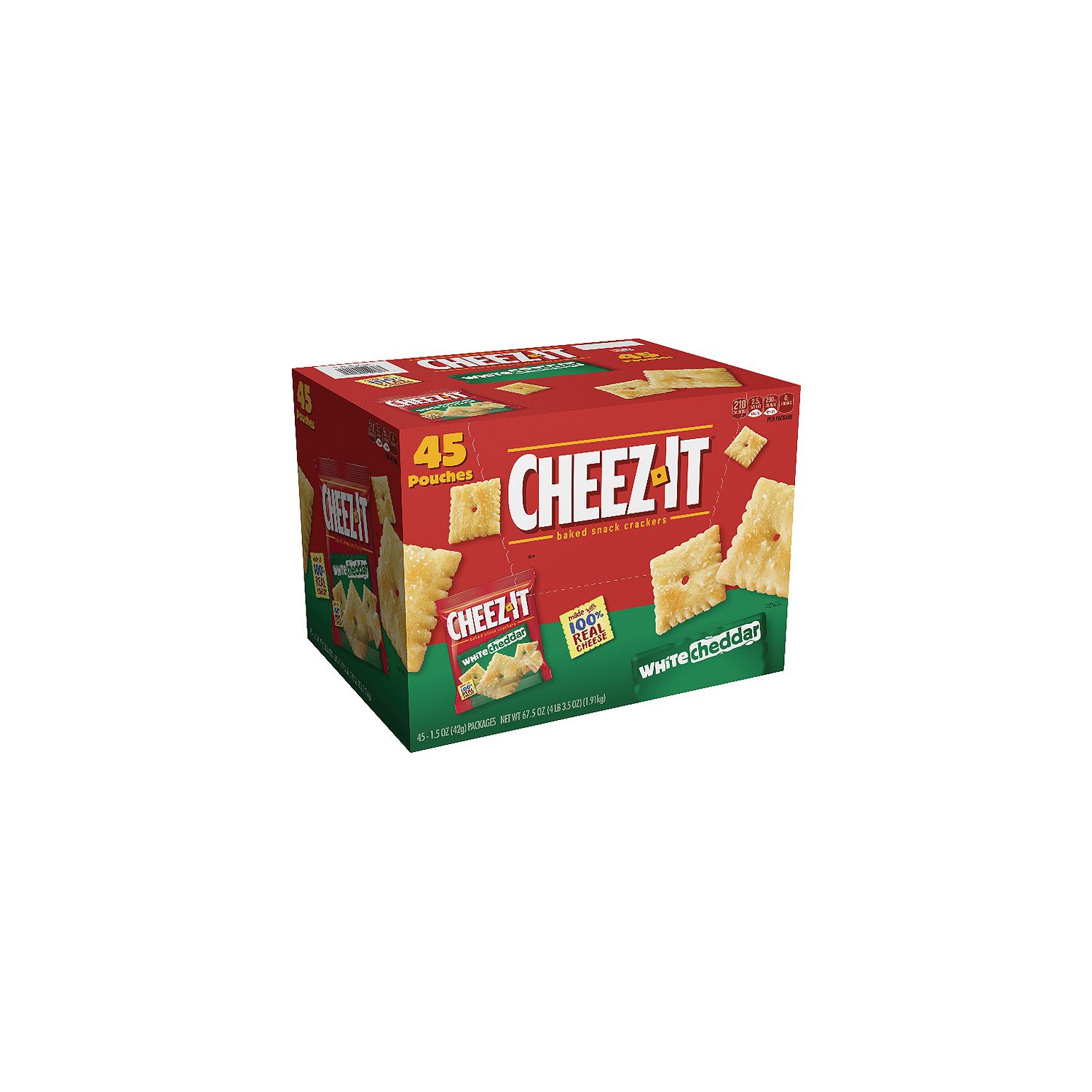 Product of CheezIt White Cheddar Crackers Snack Packs (1.5 oz. pouches