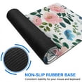 thumbnail image 6 of Pink Flowers and Leaves Desk Mouse Pad Pad Mouse Waterproof Washable for Office Home Work Gaming Desktop Tables Mouse Pad Rubber Base Mousepad with Stitched Edges 35.4x15.7inches, 6 of 7