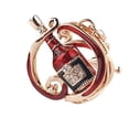 thumbnail image 5 of Naierhg Wine Bottle Rhinestone Keychain Key Ring Bag Hanging Ornament Pendant Gift, 5 of 6