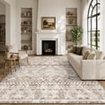 thumbnail image 3 of SIXHOME 8'x10' Area Rugs for Living Room Washable Rugs Boho Large Area Rug Modern Geometric Neutral Living Room Rug Carpet Soft Rugs for Bedroom Dining Room Office Home Decor Dark Brown, 3 of 10