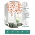 thumbnail image 2 of Burnt Orange Fruit Tie Up Curtains for Windows 45 Inch Length Balloon Curtains Kitchen Adjustable Balloon Window Shade Vintage Plant Nature Botanical Flower Tie Up Bathroom Curtain Window 42"x45", 2 of 6