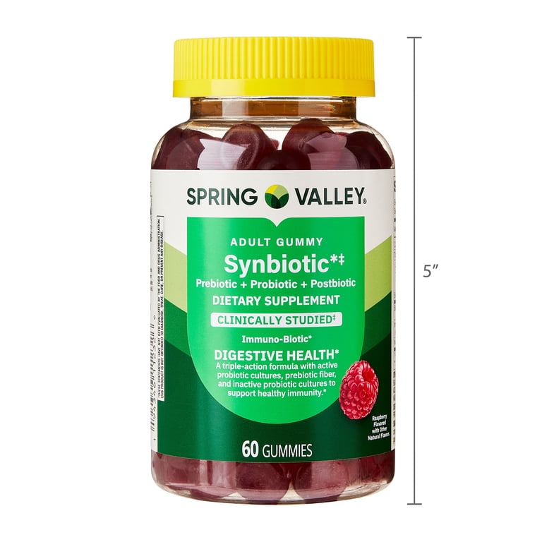 Spring Valley Synbiotic Vegetarian Gummies for Digestive Health