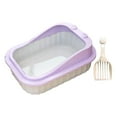 thumbnail image 2 of Esquirla Cat Litter Tray Cat Litter Container with High Side Open Top Pet Litter Tray, 2 of 8
