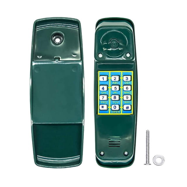 HILABEE Children's Play House Toy Telephone Playground Pirate Wheel Swing Game Accessory Green