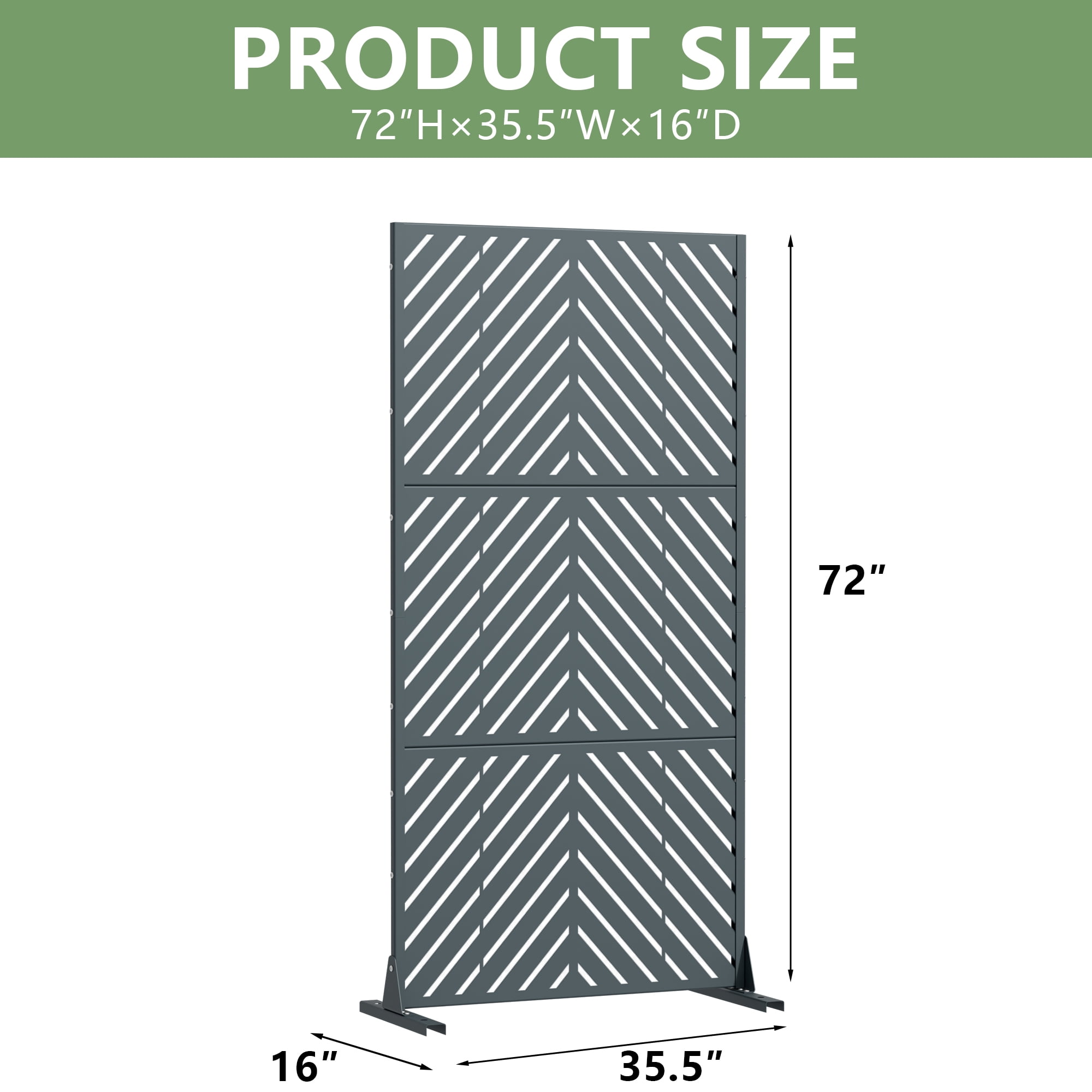 Privacy Metal Screen Fence Panel