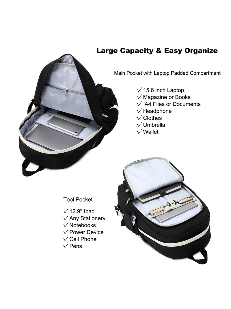back support laptop backpack YOREPEK Large for Men, Heavy Duty Travel Backpack color-White Bag Nike Rolling Backpack Color:Light Brown 2 C charging access