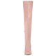 thumbnail image 2 of Botas Altas Hasta La Rodilla Talón Grueso Punta Redondeada Para Mujer Rosa Polvo 38, 2 of 6
