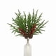 thumbnail image 4 of Rama artificial de árbol de Navidad | Agujas de pino realistas de 45 cm para jarrones y arreglos florales navideños | Follaje de plástico verde para decoración del hogar durante todo el año y, 4 of 6