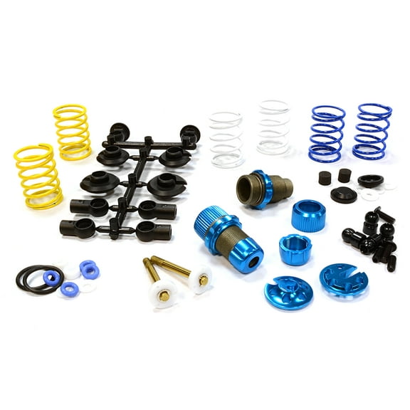Integy RC Toy Model Hop-ups C25910LIGHTBLUE XSR11 Competition 52-55mm Racing Shock (2) for 1/10 Touring Car & Drift Car