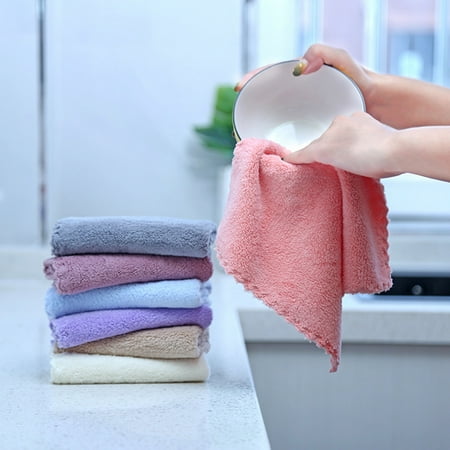 

amousa 24 Pack Kitchen Dishcloths Does Not-Shed Fluff No Odor Reusable Dish Towels