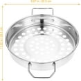 thumbnail image 2 of Big Hole Cold Shrimp Colander Frying Baking Strainer Drying Basket Metal Pasta Mesh Skimmer Vegetable Fruit Colander Collander/strainer Chinois Strainer Food Rice Stainless Steel, 2 of 9