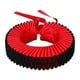 thumbnail image 1 of Cuello de payaso isabelino con volantes, disfraz medieval con volantes, cuello decorativo desmontable para fiestas, festivales y festividades. Rojo Negro, 1 of 8