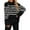 Black, variant on Ugly Christmas Sweaters For Women Loose Striped Oversized Sweater With Flared Sleeves For Autumn And Winte