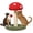 Mushroom, variant on CAPHAUS Lady Bug-Style Cat Scratching Post, Cat Scratcher with Sisal Rope and Interactive Hanging Ball, 10 Inch Scratching Post for Indoor Cats and Kittens