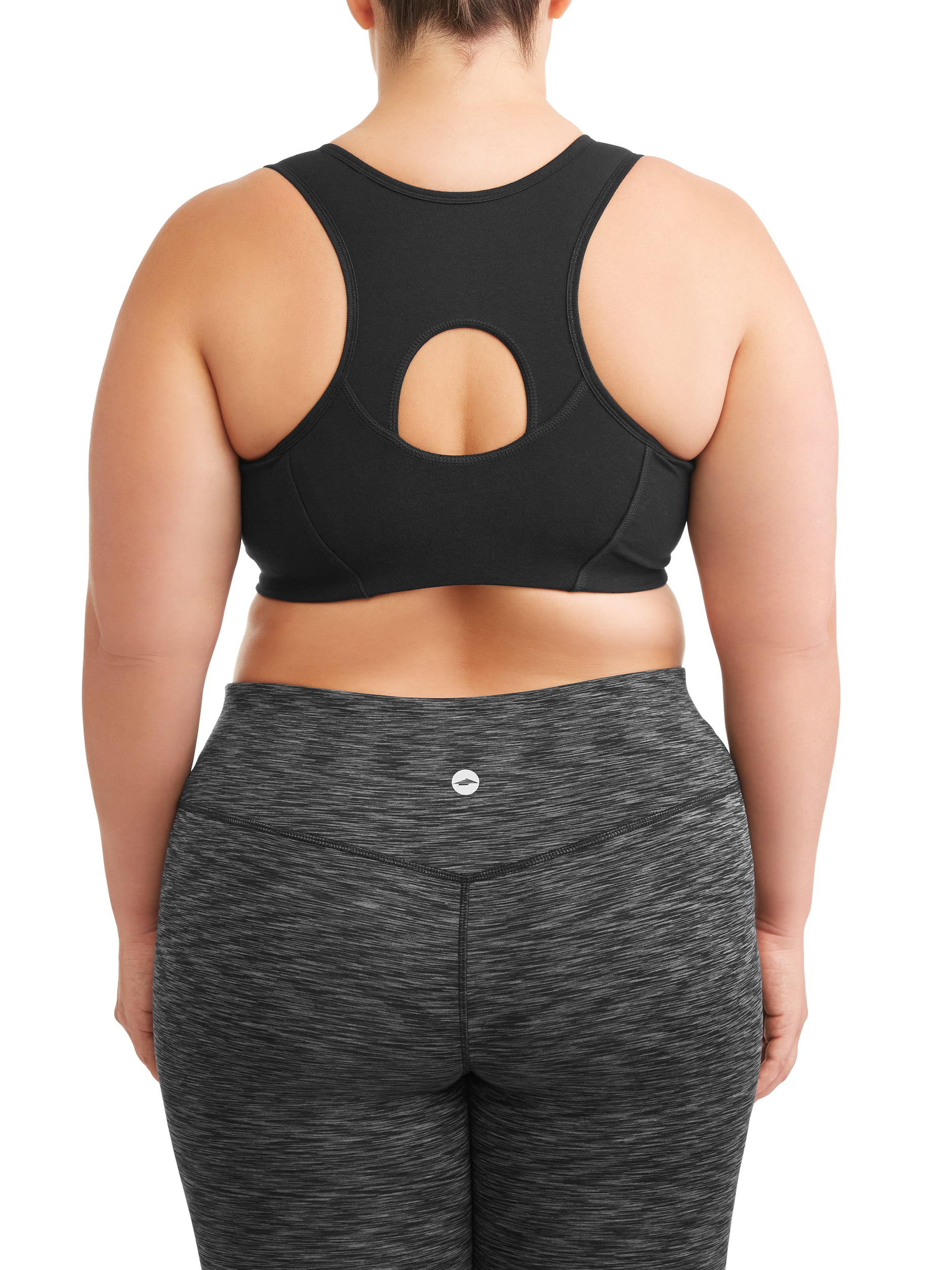 Women's Plus Size Zip Front Sports Bra - image 4