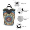 thumbnail image 4 of Bingfone Round Mandala Laundry Hamper,Large Canvas Fabric Lightweight Storage Basket Toy Organizer Dirty Clothes Collapsible, 4 of 6