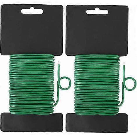 2.8mm Reusable Garden Plant Twist Ties, 2 Pack Heavy Duty Flexible Wire Ties