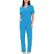 thumbnail image 4 of Ropa de Trabajo Mujeres Lavado de Bolsillo de Manga Corta Uniforme de Enfermera de Secado Elástico, 100% Poliéster Set Ligero, Lavado a Mano Casual, 4 of 6