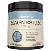 Naturewise Magnesium Powder - 325mg, 60 Servings