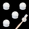 thumbnail image 1 of Paquete de 5 soportes para cepillos de dientes con ventosa, soporte para cepillos de dientes multifunción montado en la pared para dormitorio, baño y ducha, 1 of 5