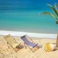 thumbnail image 4 of FUTUREORYY 5Pcs Portable Folding Chair Mini Beach Chair For Outdoor Simulation Fairy Garden Accessory With Wood, 4 of 8
