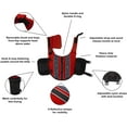 thumbnail image 4 of DogLine - Dog Life Jacket Dog Life Vest for Swimming and Boating in Hi-Viz Colors with Reflective Strips Mesh Underbelly for Draining and Drying and Top Carry Handle(Red: Girth 11" - 15"), 4 of 7