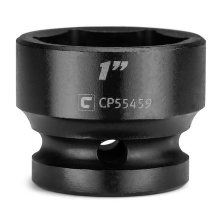 UPC: 0886352554596 | Capri Tools 1 in. Stubby Impact Socket  1/2 in. Drive  6-Point  SAE