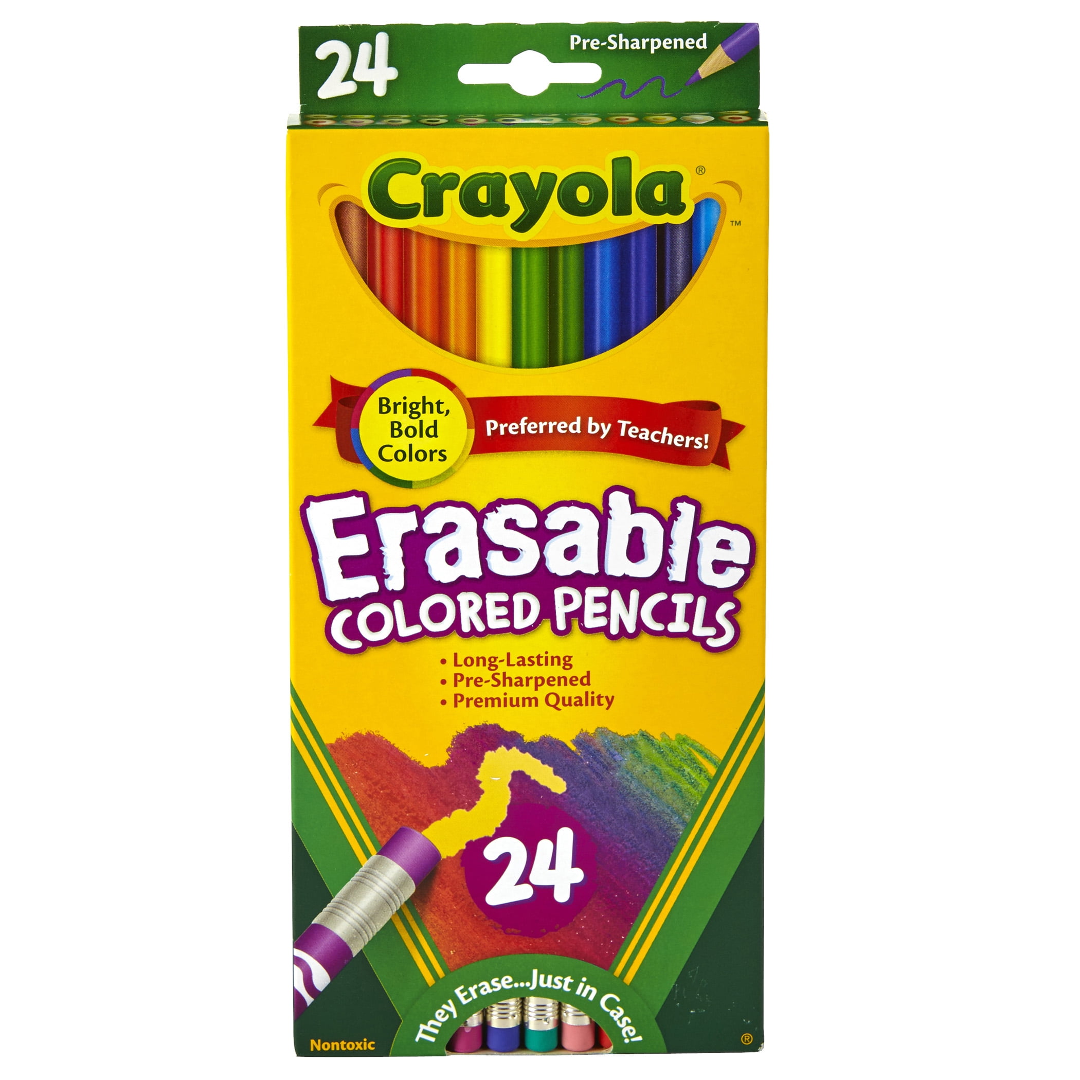Pack of 7 Assorted Colors 24 ea Crayola Colored Pencils 