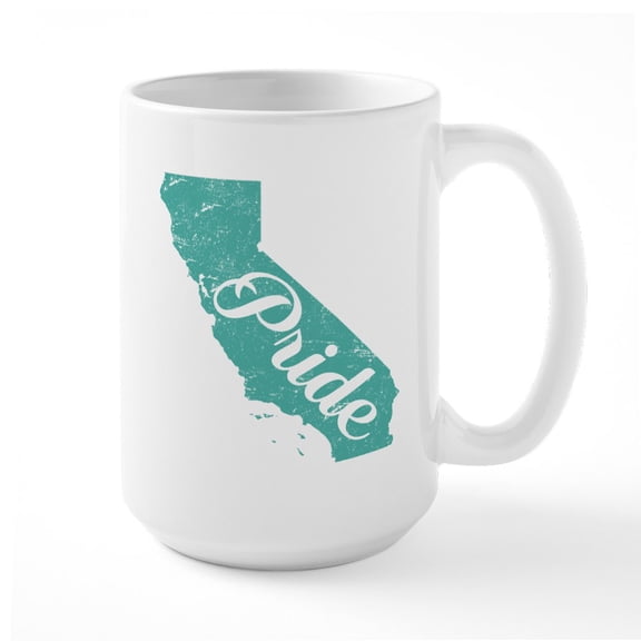 CafePress - California Pride Large Mug - 15 oz Ceramic Large White Novelty Mug