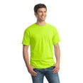 thumbnail image 5 of Gildan Men's Heavy Cotton Short Sleeve T-Shirt, Hi Vis Workwear Safety Green Tee, Pack of 6, S, 5 of 5