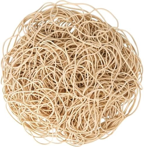 Tekola Rubber Bands 300Pcs 4.8inch Big Elastic rubber band Light brown rubber bands office supplies File Folders Litter Box (4 4/5" x 1/16")