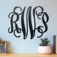 thumbnail image 4 of RealSteel Curly Wall Monogram – Personalized 3-Letter Metal Sign – Custom Steel Wall Art for Home, Wedding & Anniversary Gifts – Indoor/Outdoor Rust-Resistant Décor – Handcrafted in Texas (B-18), 4 of 6