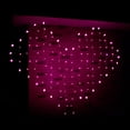 thumbnail image 3 of LINLIN Heart Shape Curtain Lights, USB Powered 34Hearts 128LED Window Curtain Fairy String Lights with Remote Control Twinkle Lights for Christmas Wedding Party Valentine Room Decoration, 3 of 9