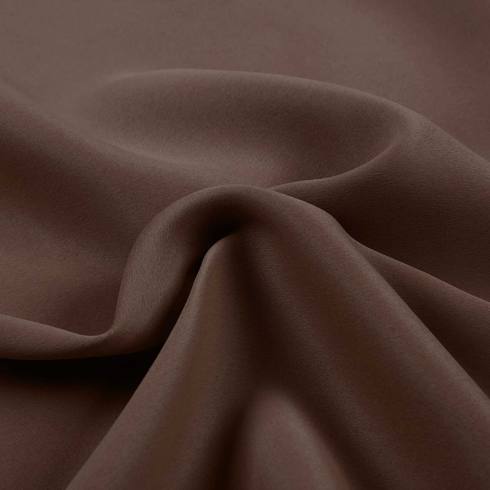 TWOPAGES Pinch Pleated Drape Blackout Light Blocking Curtain for Bedroom, 1 Panel, 52"x84", Chocolate