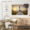 thumbnail image 4 of Elephant Stock Yaquina Lighthouse On The Oregon Coast Wall Art - Horizontal Multi Panel Canvas - Living Room Wall Decor - Nautical Multi Panel - Yellow And Green Decor By Scott Stulberg - 45" x 28", 4 of 4