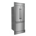 thumbnail image 3 of Forno Gallipoli 30-Inch French Door Refrigerator, 17.5 cu.ft Capacity, Modern Decorative Grill, 34-Inch Width, Stainless Steel, No Frost Technology, Energy Efficient, 3 of 4