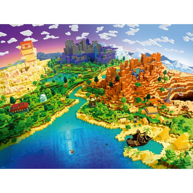 Rompecabezas Ravensburger World of Minecraft 1500 piezas