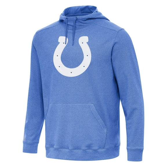 Men's Antigua Heather Royal Indianapolis Colts Cloud Pullover Hoodie