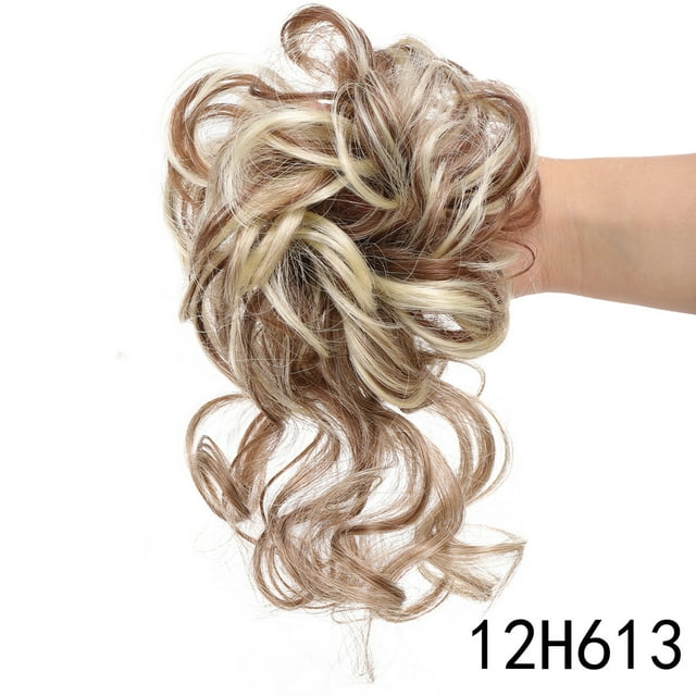 Yeacher Pièce de Cheveux Chignon Décoiffé Synthétique Chouchous Chignon Décoiffé Extensions