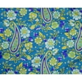 thumbnail image 5 of oneOone Polyester Spandex Medium Blue Fabric Paisleys Craft Projects Decor Fabric Printed By The Yard 56 Inch Wide, 5 of 5