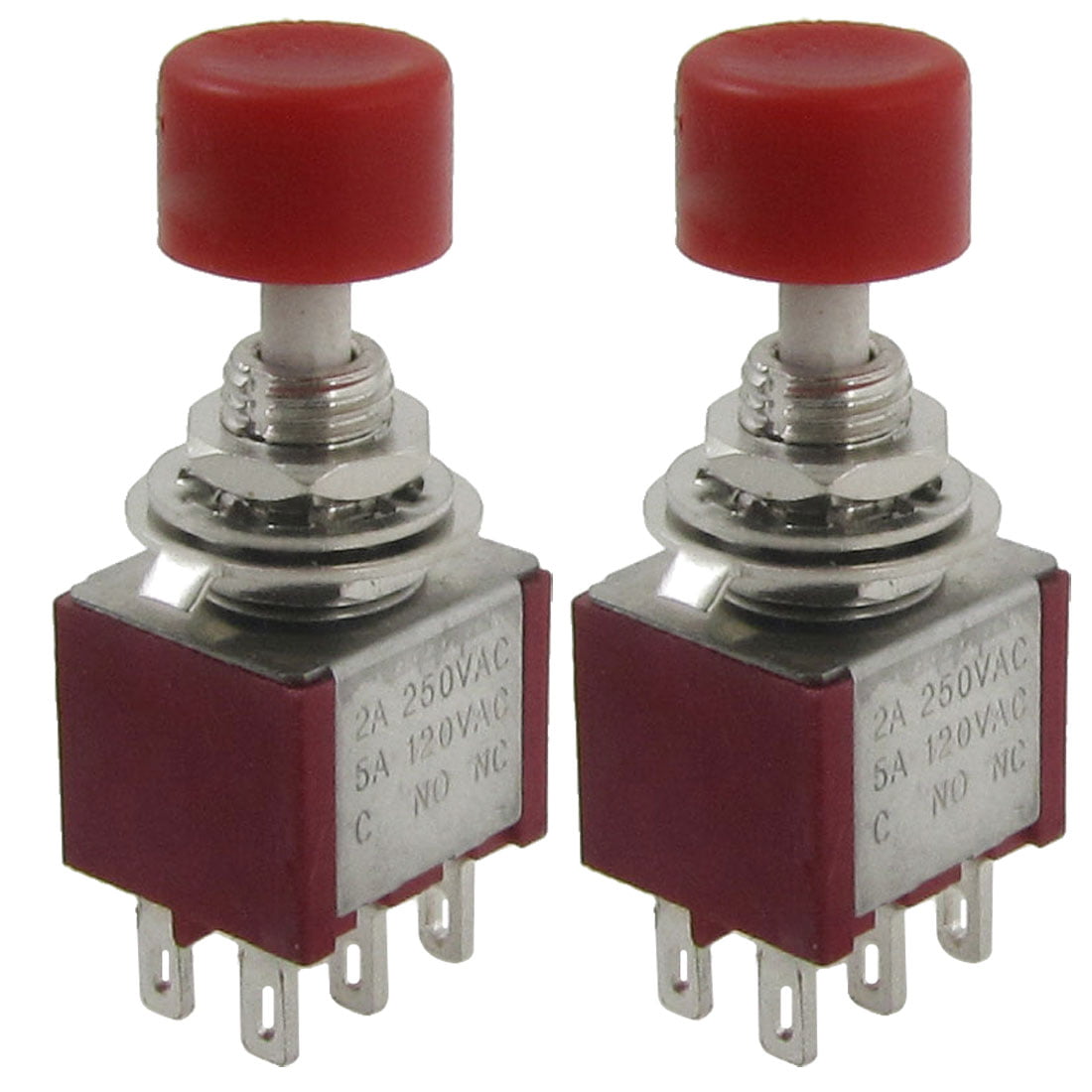 DPDT MOMENTARY PUSH BUTTON SWITCH 