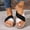 Black, variant on Women Open Toe Flatform Platform Color Block Crisscross Band Upper Fashion Grass Woven Thick Sole Slide Sandals Black 7.5(40)