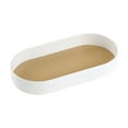 thumbnail image 1 of Bandeja de hierro para guardar perfumes, decoración nórdica, joyería ligera de lujo, postres PU pequeñas beige blancas, 1 of 8