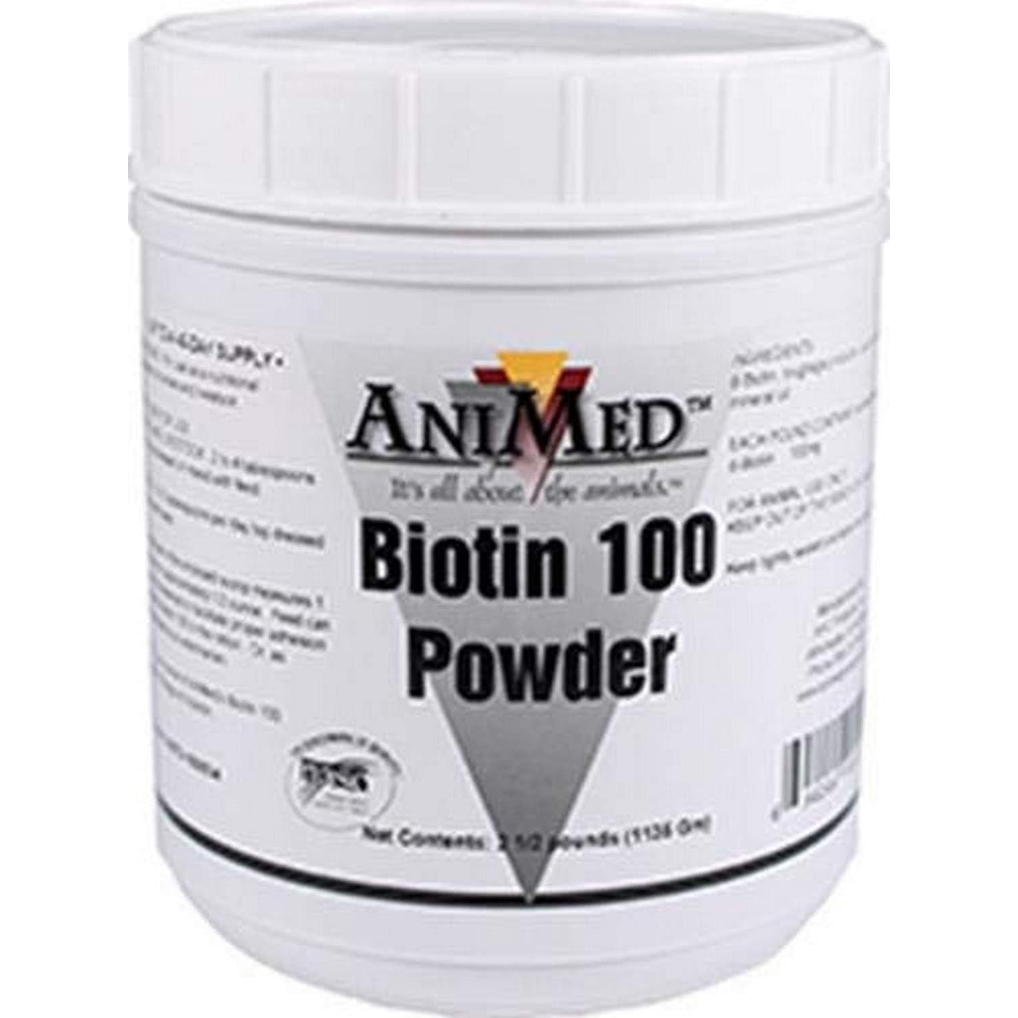 Biotin 100 Powder 2.5-Pounds Nutritional Supplement for Horses and Livestock