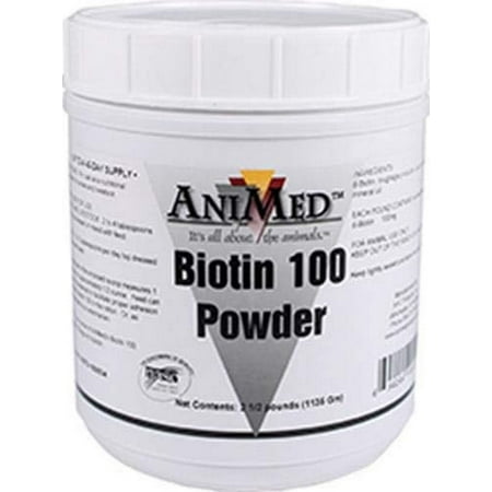 Biotin 100 Powder 2.5-Pounds Nutritional Supplement for Horses and Livestock