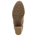 thumbnail image 4 of MADDEN GIRL Womens Beige Zipper Accent Padded Tell Round Toe Block Heel Lace-Up Booties 9 M, 4 of 4