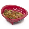 thumbnail image 2 of Home Basics Colander Bowl With Slide Open Bottom, Red, 2 of 6