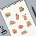 thumbnail image 4 of Capybara Stickers,50Pcs Funimost Waterproof Vinyl Stickers for Water Bottle Laptop Scrapbook Phone, Animal Party Supplies Gift for Kids (Capybara), 4 of 4