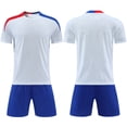 thumbnail image 2 of felwors Kids Soccer Jersey Set Training Team Uniform Shirt and Shorts(11-12 Years,White), 2 of 7